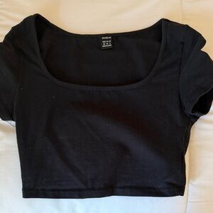 SHEIN Black Crop Top